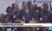 Présidentielle en RD Congo : la liste des candidats se précise avant le scrutin de décembre