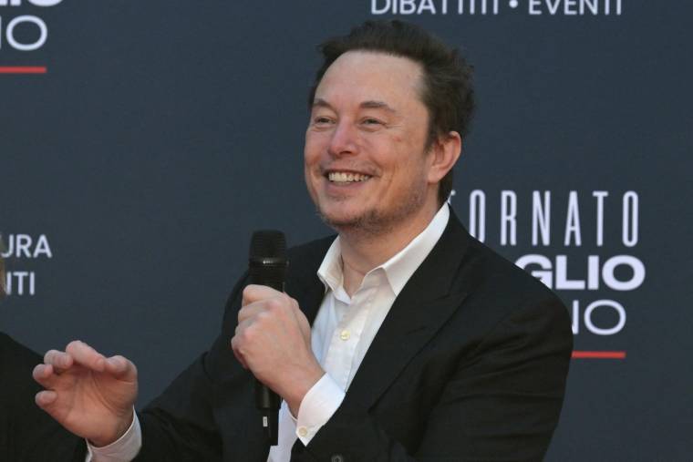 Elon Musk, le 16 décembre 2023, à Rome. ( AFP / ANDREAS SOLARO )