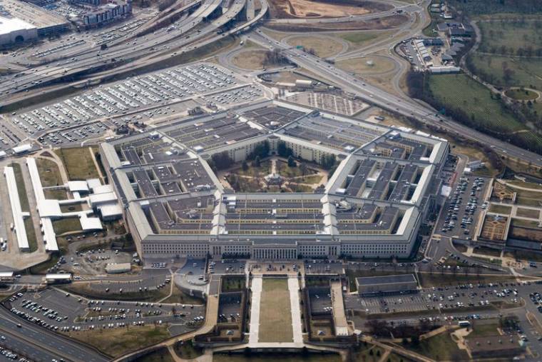 Vue aérienne sur le Pentagone à Washington