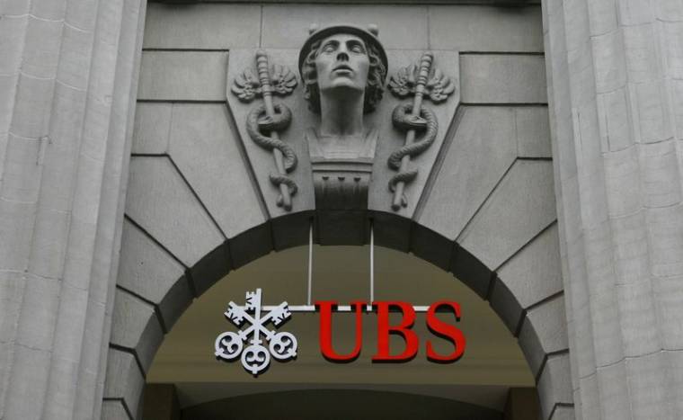 Logo de la banque suisse UBS à Zurich