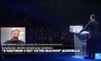 Européennes : "s'abstenir c'est voter Macron" déclare Jordan Bardella
