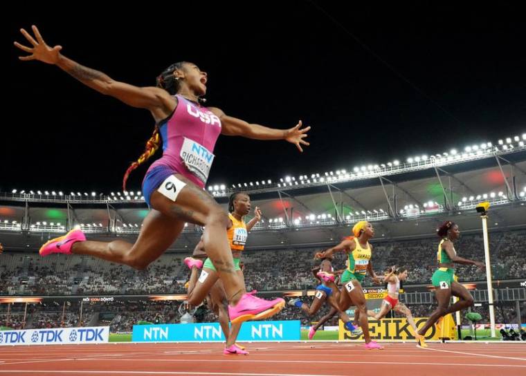Sha'Carri Richardson en or sur le 100m