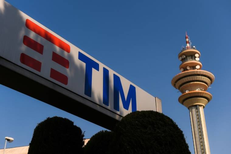Le siège de Telecom Italia (TIM), le 29 mars 2019 à Rozzano, au sud de Milan ( AFP / Miguel MEDINA )
