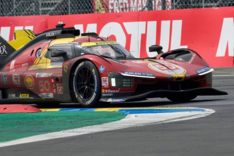 The Ferrari 499P victorious at Le Mans on June 16, 2024 (AFP / GUILLAUME SOUVANT)