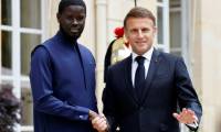 Le président Emmanuel Macron reçoit son homologue sénégalais Bassirou Diomaye Faye à l'Elysée, le 20 juin 2024 à Paris ( AFP / Ludovic MARIN )
