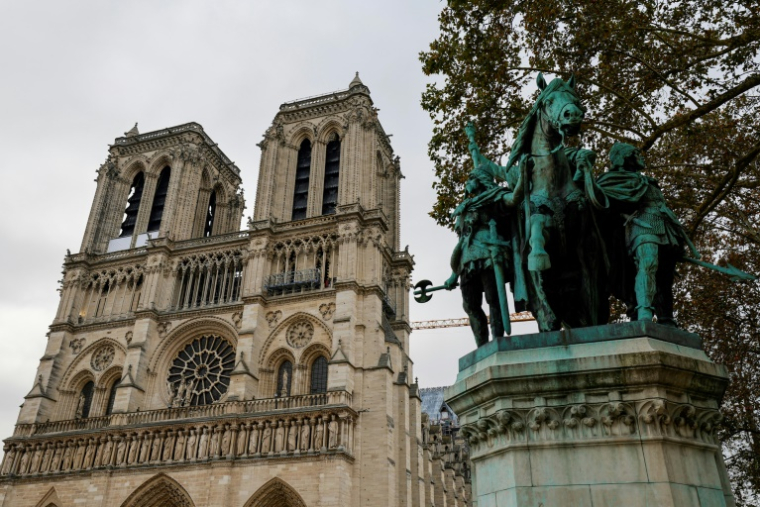 Notre-Dame de Paris rouvrira ses portes au publics lors du week-end du 7-8 décembre, 5 ans après l'incendie du 15 avril 2019 ( AFP / Grégoire CAMPIONE )