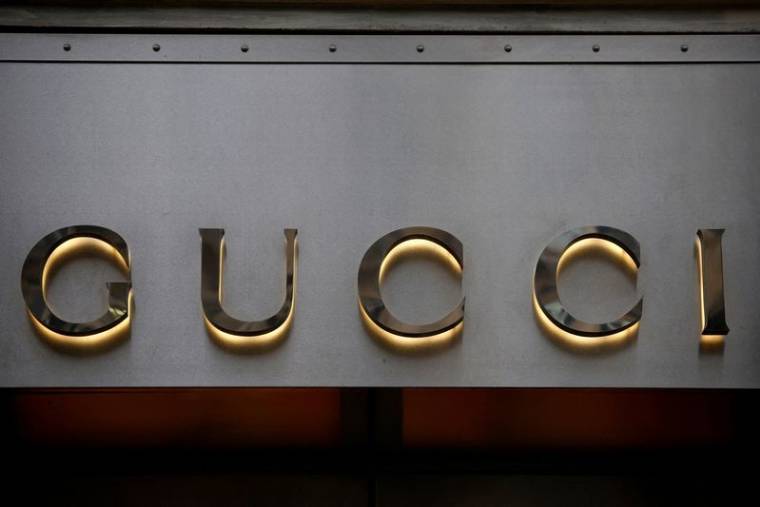 Le logo de Gucci, à Paris