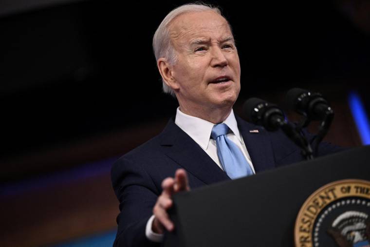 Joe Biden, le 8 mai 2023, à Washington ( AFP / BRENDAN SMIALOWSKI )