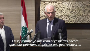 Le Liban "au bord de l'effondrement", avertit le chef de la diplomatie de l'UE