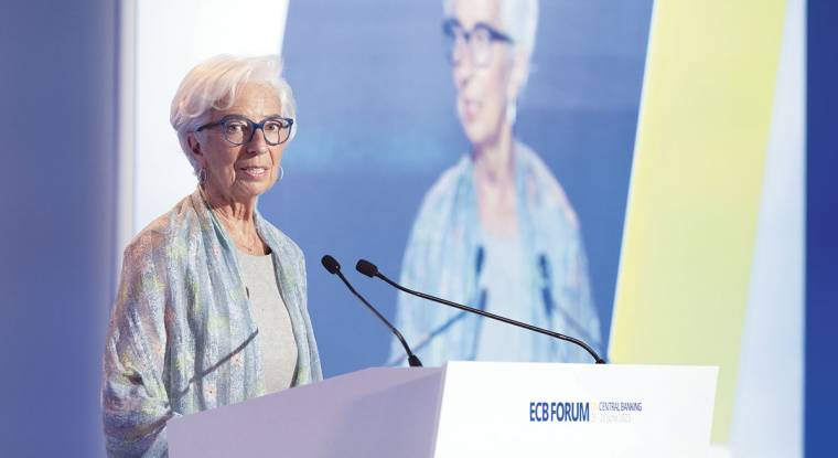 Le 27 juillet prochain, Christine Lagarde, présidente de la Banque centrale européenne, devrait annoncer un nouveau relèvement des taux directeurs. (© S. Garcia/ECB)