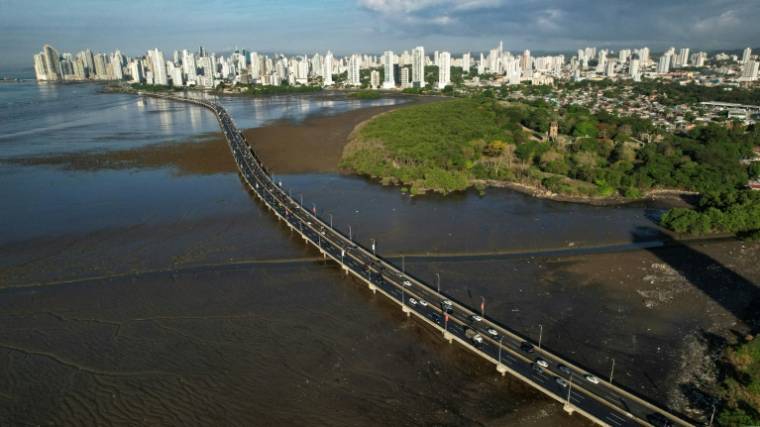Vue aérienne de la ville de Panama, le 3 mai 2024 ( AFP / Ivan PISARENKO )