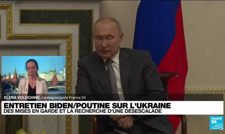 Ukraine : Poutine satisfait de l'entretien téléphonique avec Biden
