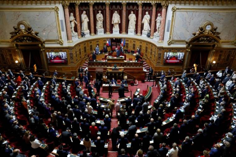Le Sénat, chambre haute du parlement, à Paris ( AFP / THOMAS COEX )