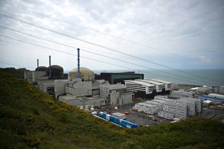 Le site nucléaire de Flamanville, le 24 avril 2024   dans la Manche ( AFP / Lou BENOIST )