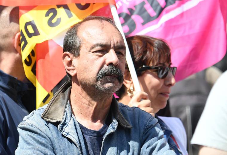 Le secrétaire général de la CGT, Philippe Martinez, lors de la manifestation du 1er mai 2022, à Paris  ( AFP / Alain JOCARD )