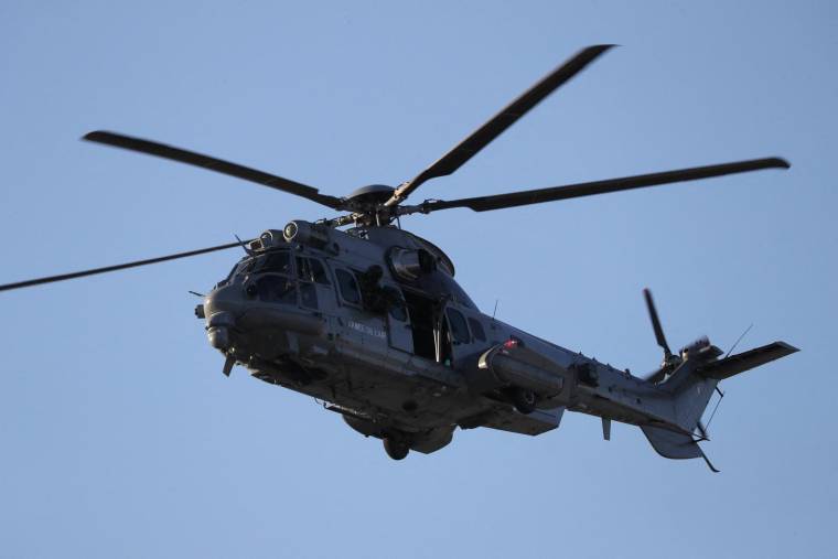 Un hélicoptère Caracal, à la base d'Orleans-Bricy (illustration) ( POOL/AFP / LUDOVIC MARIN )