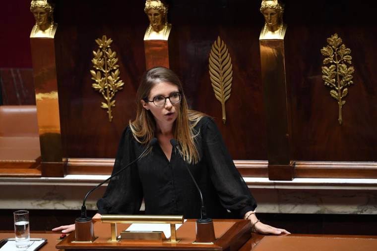 Aurore Bergé à l'Assemblée nationale, à Paris le 11 juillet 2022. ( AFP / Alain JOCARD )