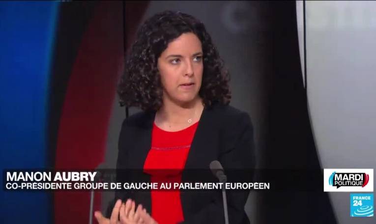 Manon Aubry (LFI) : "L'enjeu aux européennes, c'est de l'emporter face au RN et aux macronistes"