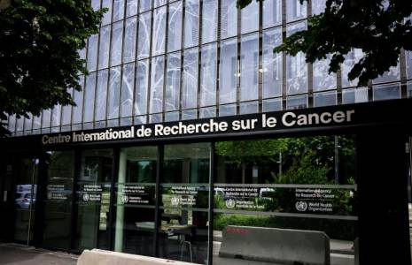Nouveau siège du Centre de recherche international sur le cancer (Circ) à Lyon le 12 mai 2023 ( AFP / JEFF PACHOUD )
