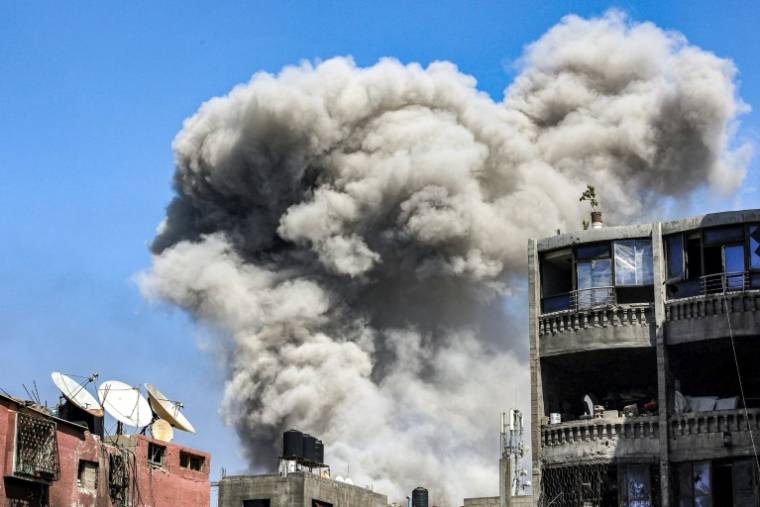 Bombardement israélien à Jabalia, dans le nord de la bande de Gaza, le 14 mai 2024 ( AFP / - )