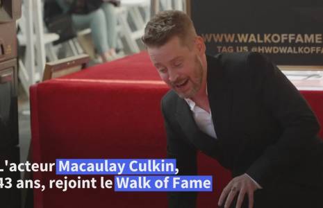 Macaulay Culkin, acteur de "Maman j'ai raté l'avion", dévoile son étoile à Hollywood
