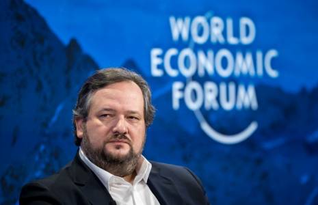 Slawomir Krupa à Davos, en Suisse, le 17 janvier 2024. ( AFP / FABRICE COFFRINI )