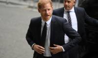 Le prince Harry arrive à la Haute Cour de Londres, le 6 juin 2023  ( AFP / Daniel LEAL )