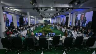 Les ministres des Finances réunis au G20 à Sao Paulo au Brésil, le 29 février 2024 ( AFP / Nelson ALMEIDA )