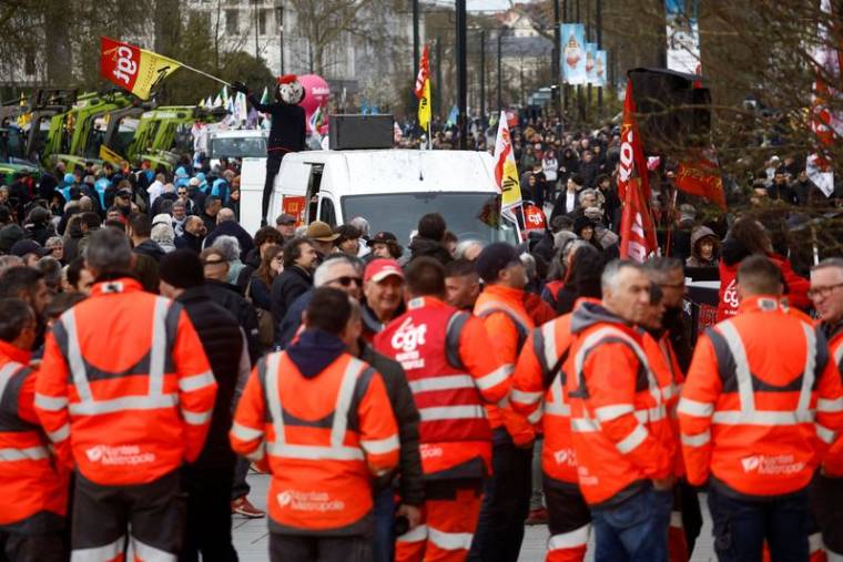 Manifestation à Nantes contre la réforme des retraites