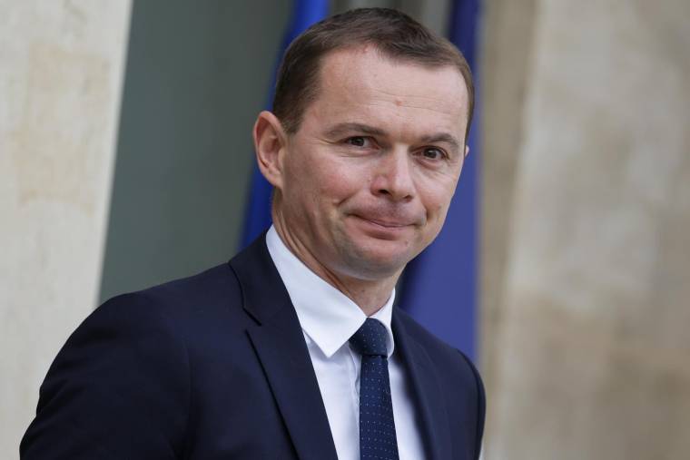 Olivier Dussopt, le 20 septembre 2023, à Paris ( AFP / Ludovic MARIN )