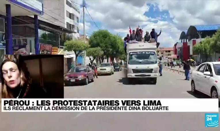 Pérou: les protestataires vers Lima réclament la démission de la présidente
