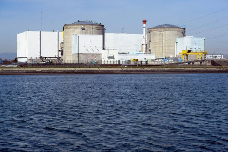 La centrale nucléaire de Fessenheim, en 2014, avant sa fermeture. ( AFP / SEBASTIEN BOZON )