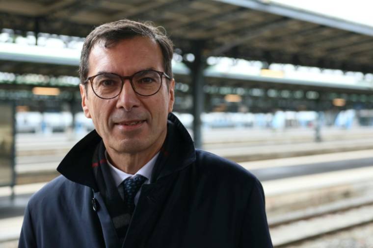 Le président de la SNCF, Jean-Pierre Farandou, à la Gare de l'Est à Paris, le 12 décembre 2023 ( AFP / Alain JOCARD )