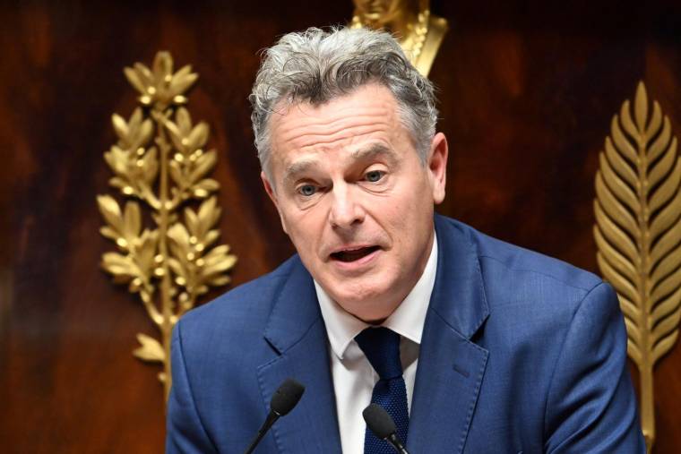 Fabien Roussel, le 23 octobre 2023, à l'Assemblée nationale ( AFP / Bertrand GUAY )