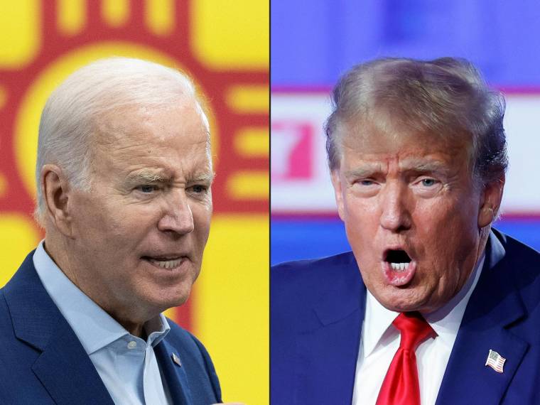 Joe Biden et Donald Trump. ( AFP / JIM WATSON )