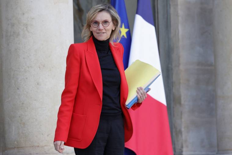 Agnès Pannier-Runacher à Paris, le 6 décembre 2023. ( AFP / GEOFFROY VAN DER HASSELT )