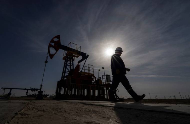 Une exploitation de pétrole au Kazakhstan