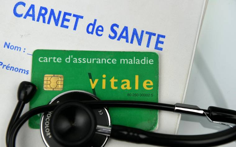Selon Gabriel Attal, 2,3 millions de cartes Vitale en surnombre ont été désactivées en cinq ans (illustration) ( AFP / FRANCK FIFE )