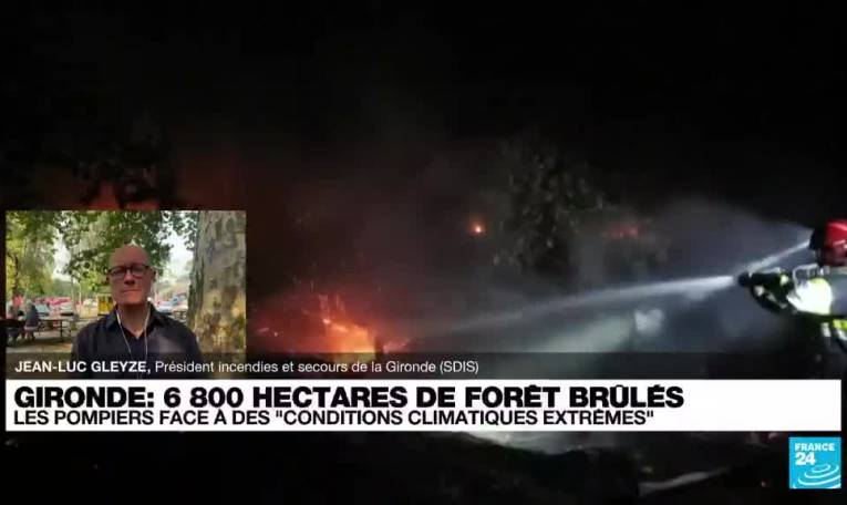 Incendie en Gironde: "Nous sommes dépendants de la météo"