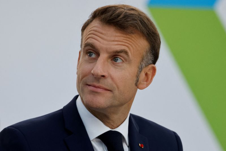 Le président français Emmanuel Macron à Paris