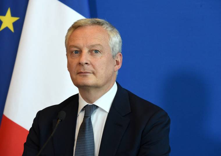 Le ministre de l'Economie Bruno Le Maire, le 21 juillet 2021. ( AFP / ERIC PIERMONT )