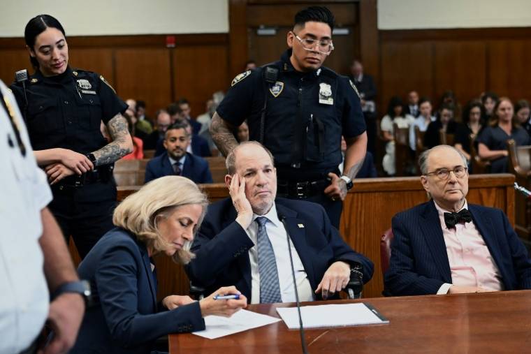 L'ancien producteur américain Harvey Weinstein au tribunal de Manhattan, à New York, le 1er mai 2024 ( Getty / POOL )