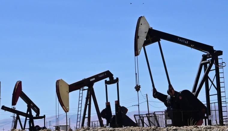 Un puits de pétrole à Kern County en Californie, le 28 septembre 2022. ( AFP / Frederic J. BROWN )
