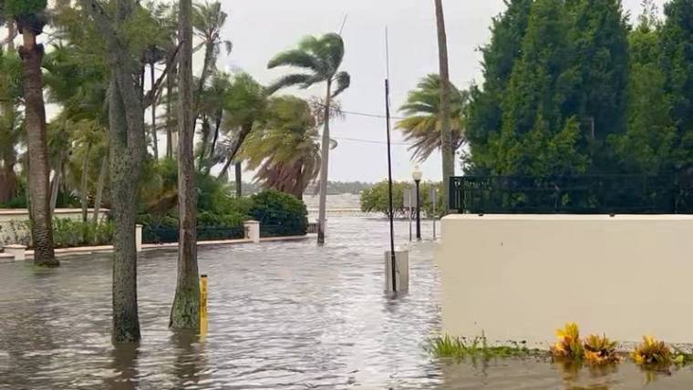 Inondations causées par l'ouragan Idalia, à Tampa Bay, Floride