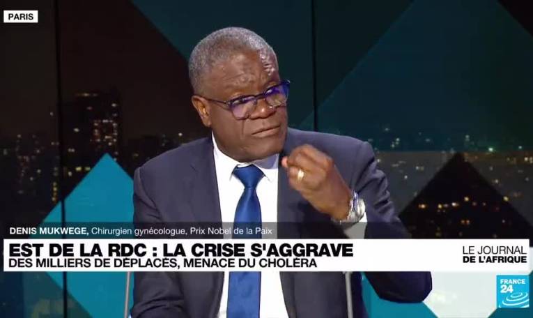 Denis Mukwege sur France 24 : "la crise en RD Congo est extrêmement critique"