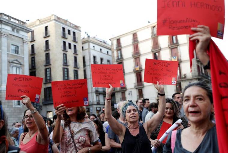 Manifestation en soutien à Jenni Hermoso à Barcelone