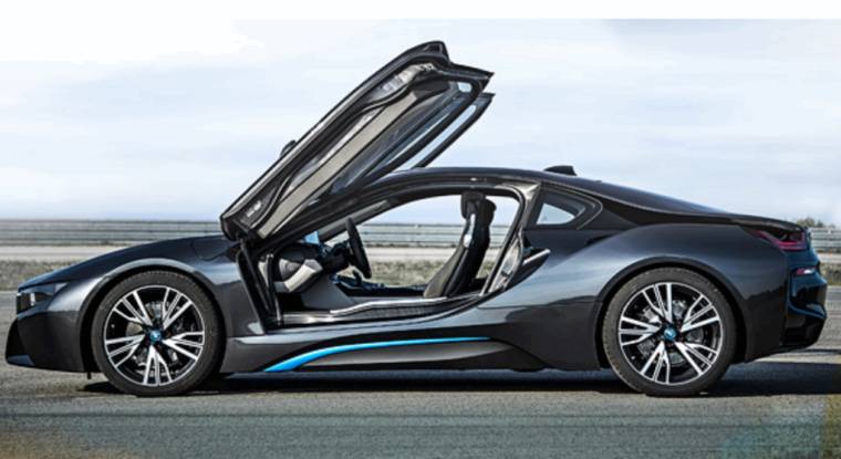 BMW figure dans la sélection de Barclays, ici le modèle hybride i8 (©BMW)