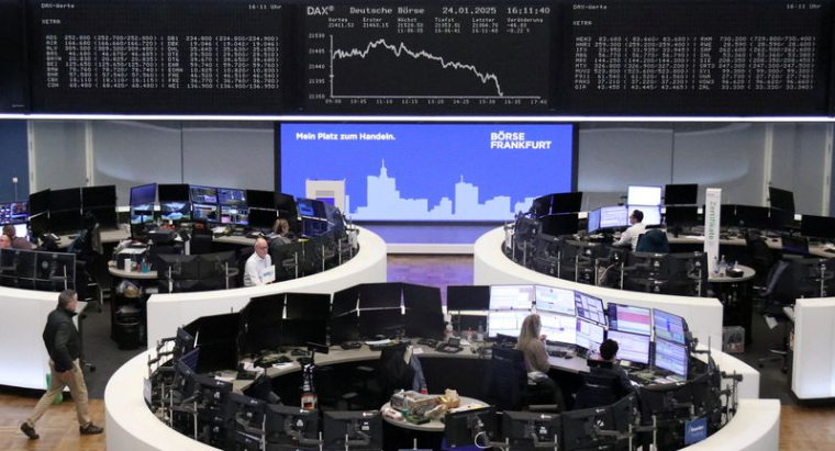 Le graphique de l'indice allemand des prix des actions DAX à la bourse de Francfort