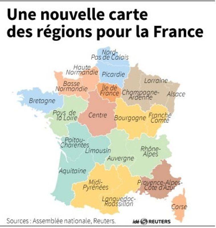 UNE NOUVELLE CARTE DES RÉGIONS POUR LA FRANCE