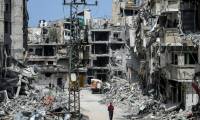 Destructions à Khan Younès, dans le sud de la bande de Gaza, bombardée par l'armée israélienne, le 22 avril 2024 ( AFP / - )